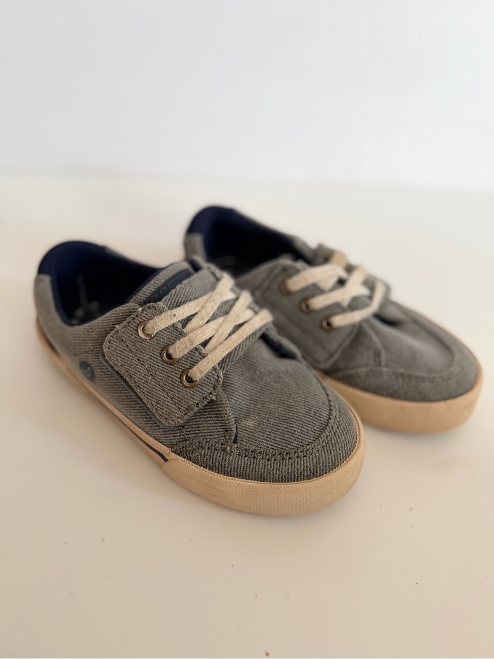 Boys Sperry Grey Canvas Shoes